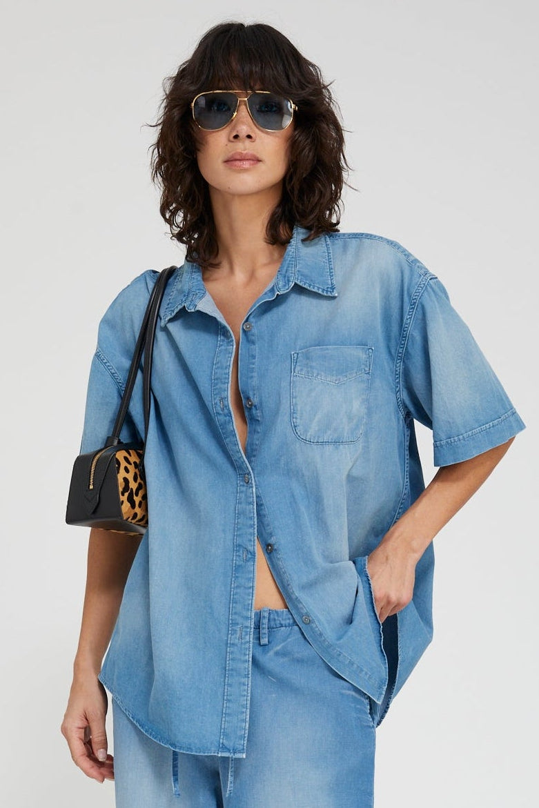 Helena Short Sleeve Button Down