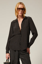 Silk Fitted Button Down