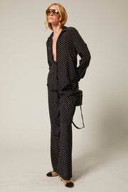 Silk Fitted Button Down