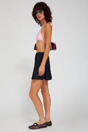 Mary Jane Silk Charmeuse Mini Skirt