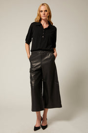 sheller シェリエ leather like wrap culottes Culottes – shéller / シェリエ