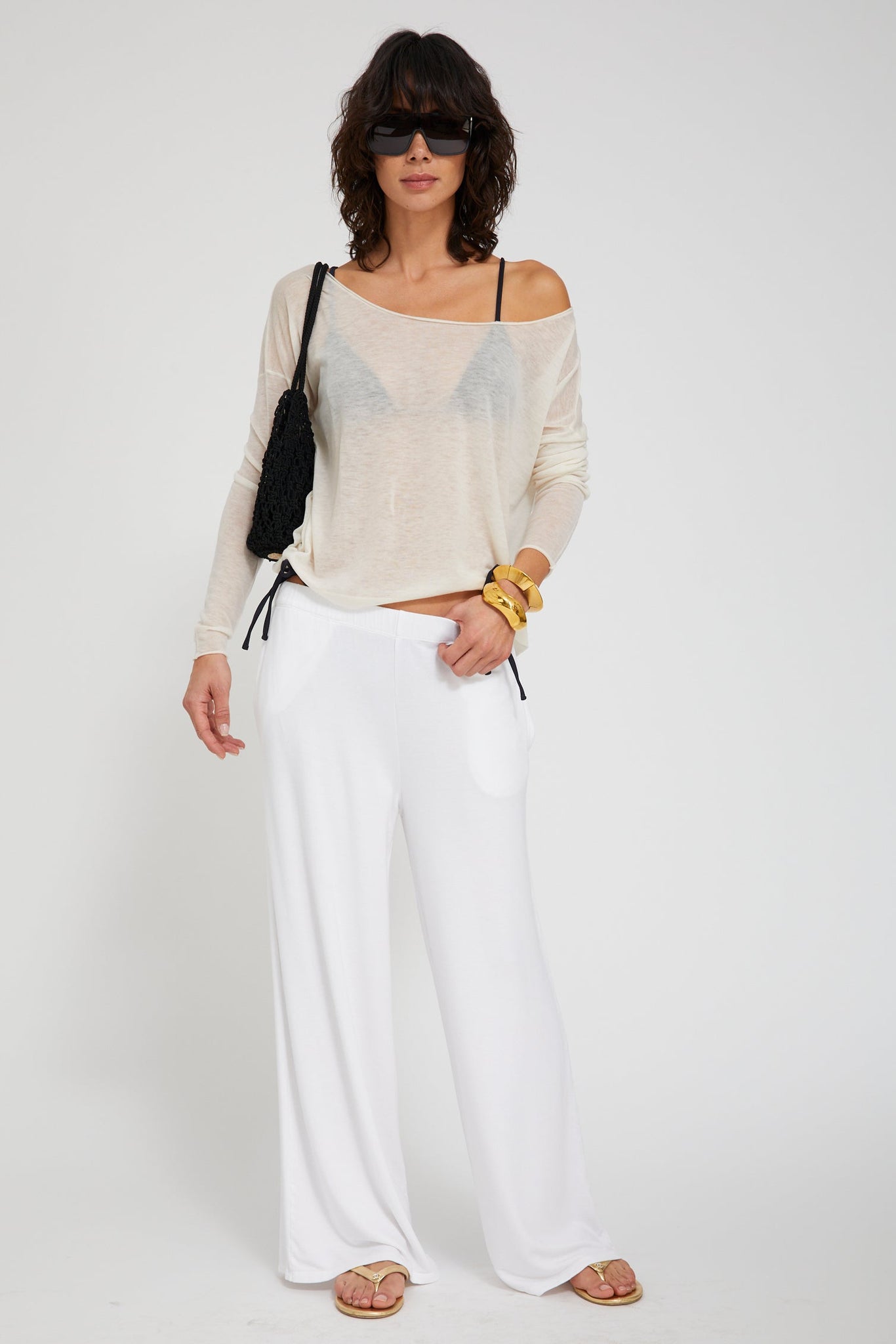 Tissue Off Shoulder Sweater