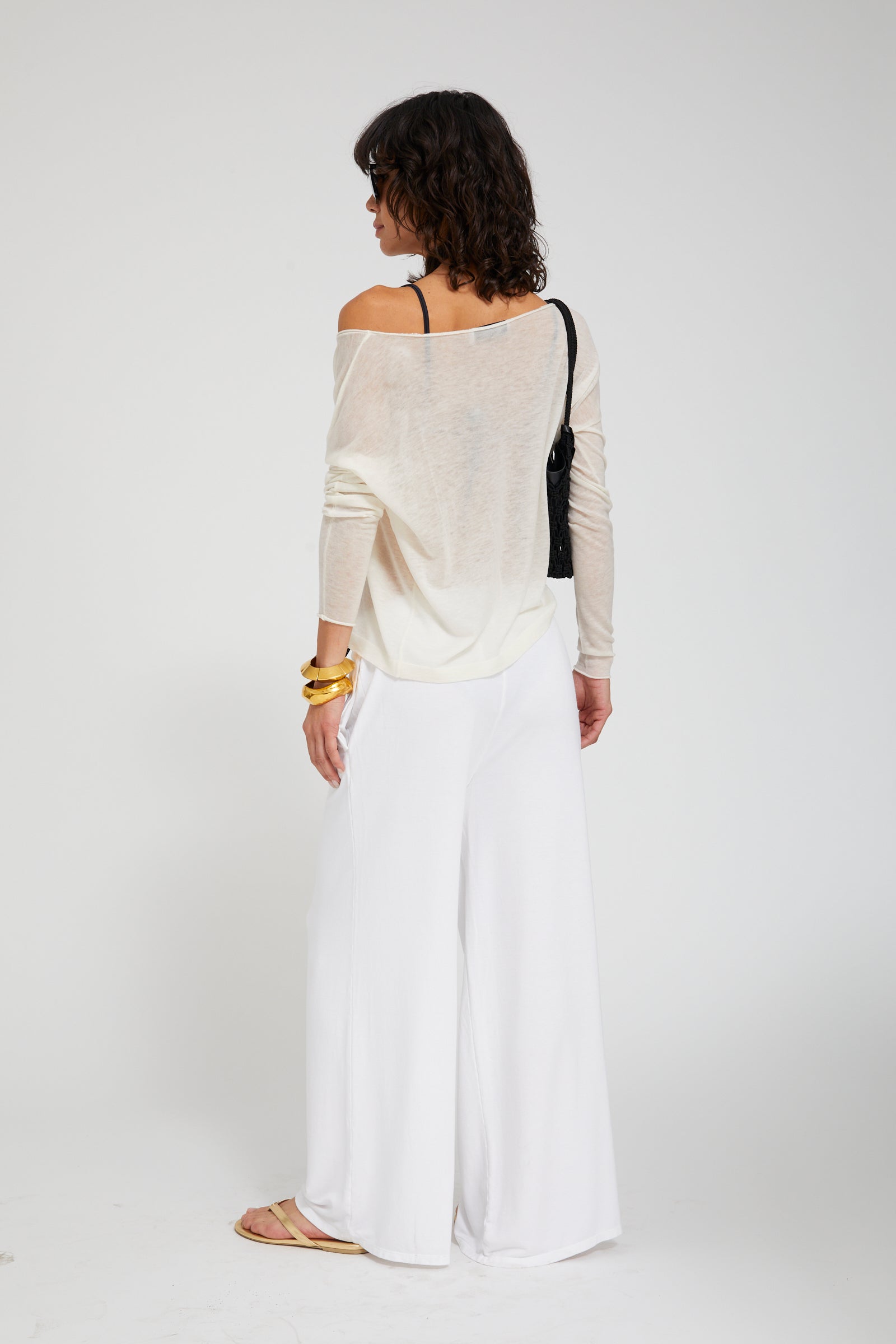Tissue Off Shoulder Sweater