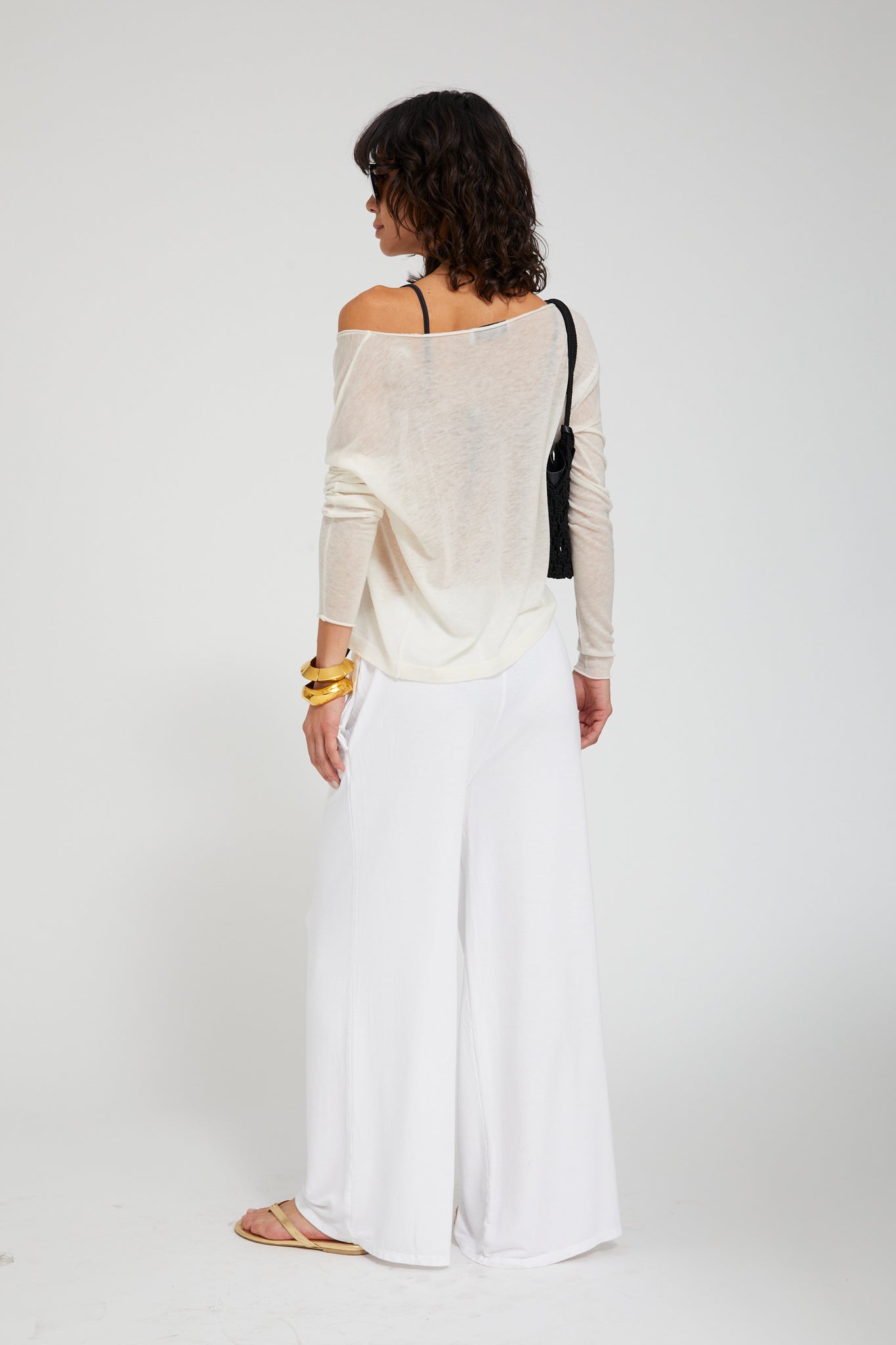 Tissue Off Shoulder Sweater