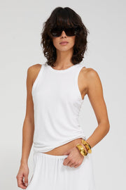 Light French Terry Racer Tank