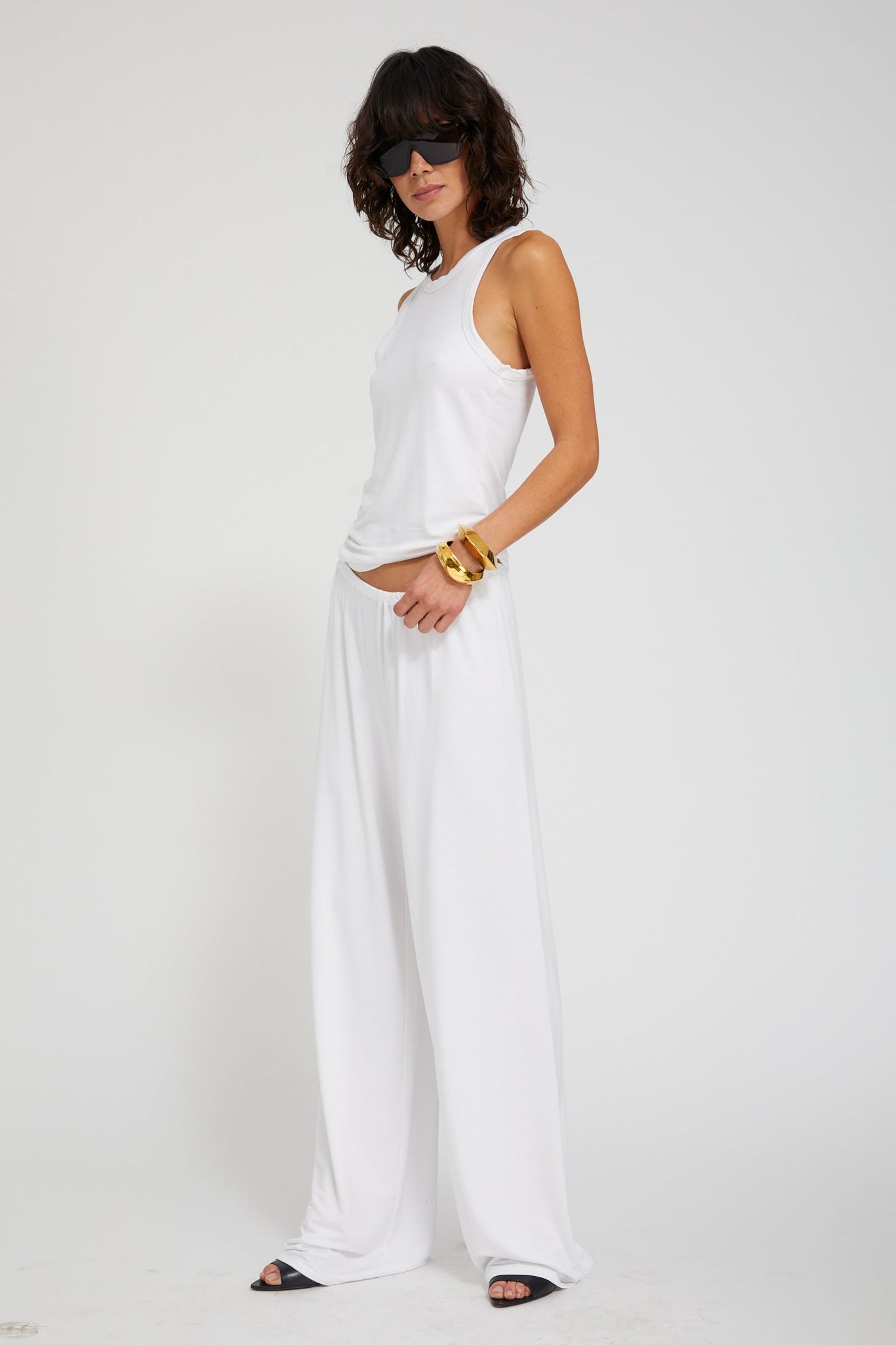 Light French Terry Racer Tank
