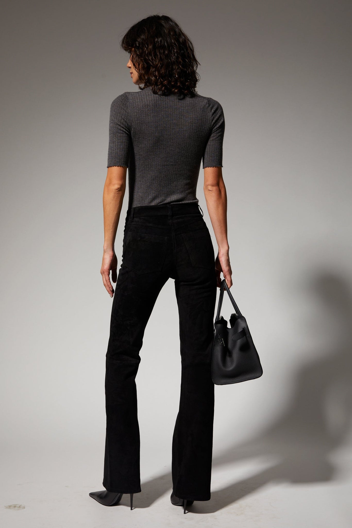 Charcoal Cashmere Turtleneck