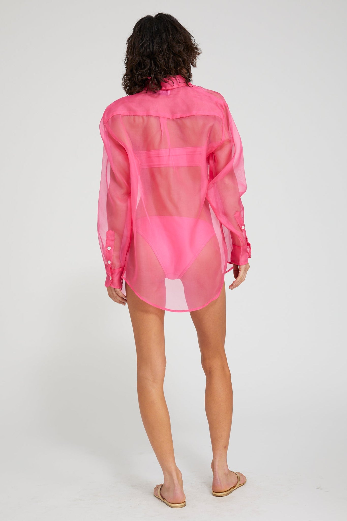 Silk Organza Oversized Shirt