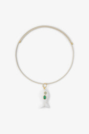 FISH CHARM NECKLACE SMALL SHELL 1