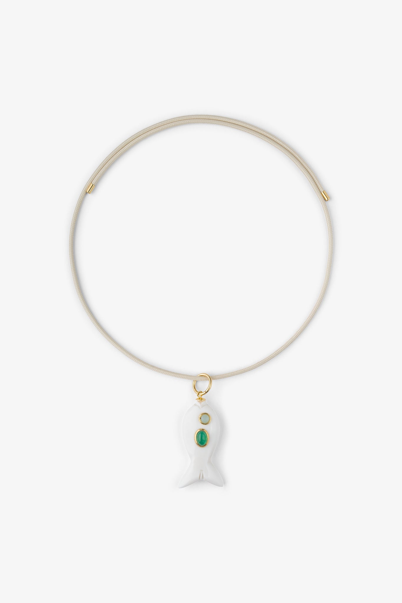 FISH CHARM NECKLACE SMALL SHELL 1
