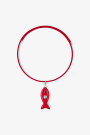 FISH CHARM NECKLACE MEDIUM CORAL 3