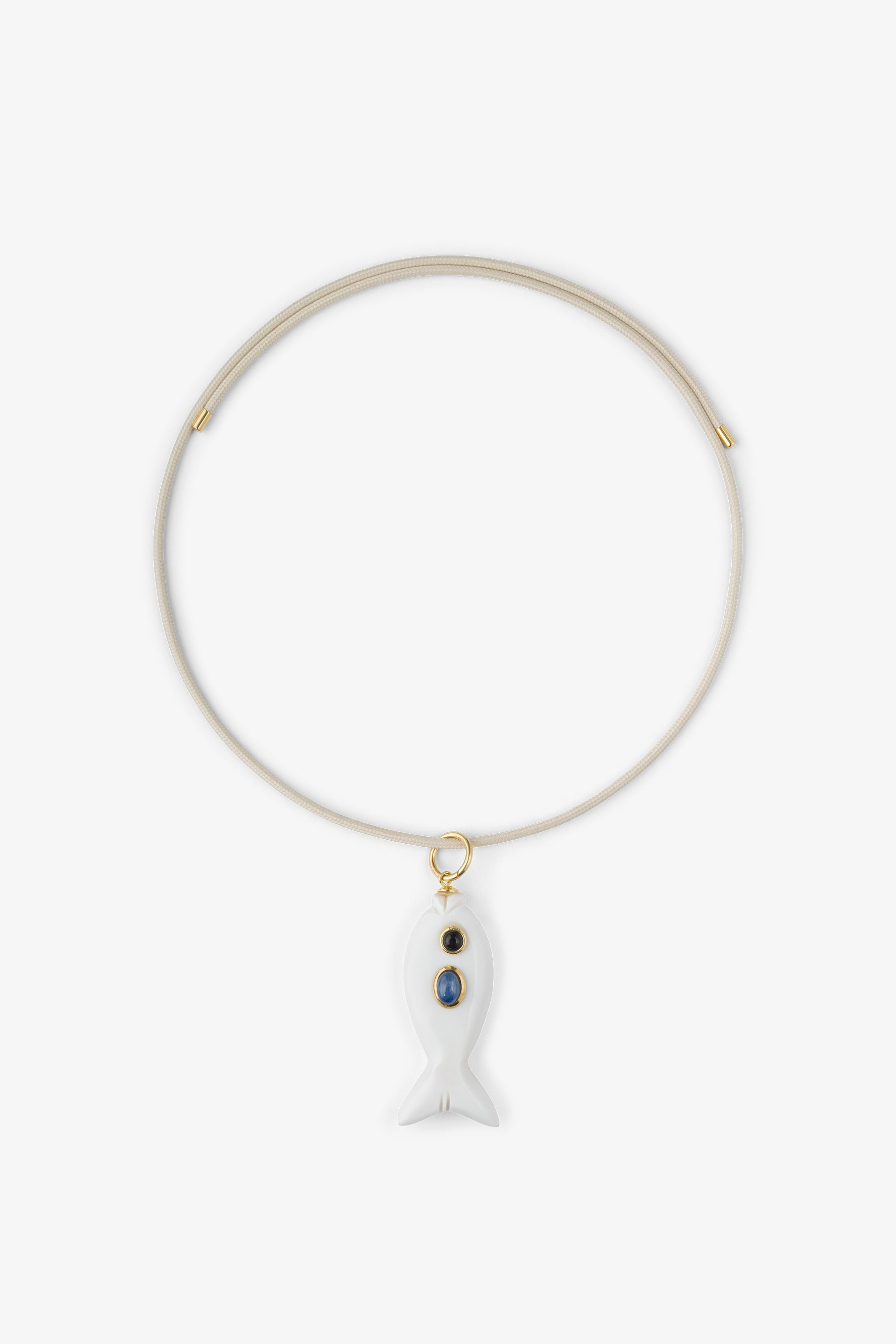 FISH CHARM NECKLACE MEDIUM SHELL 2