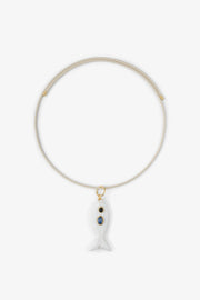 FISH CHARM NECKLACE MEDIUM SHELL 2