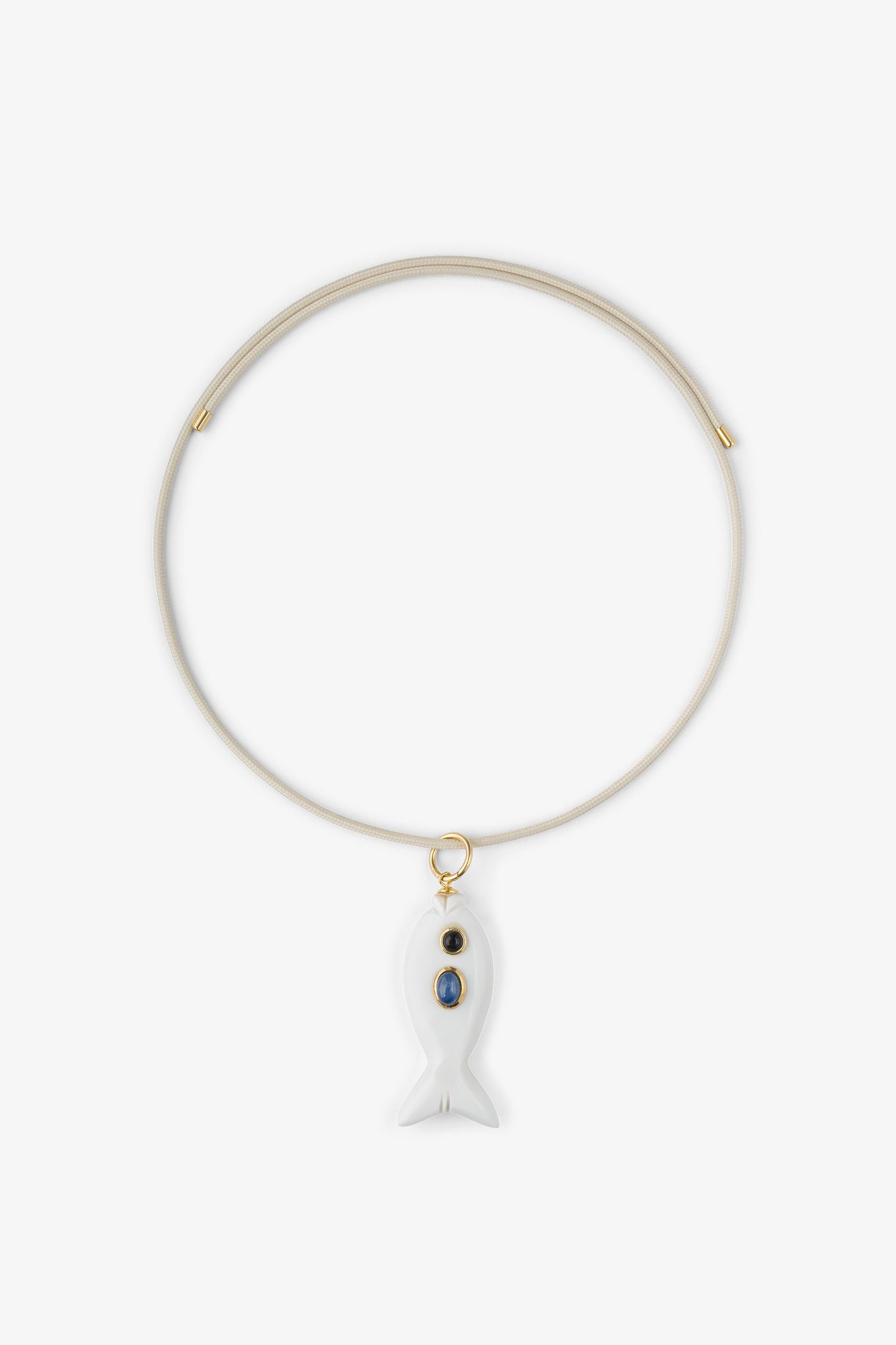 FISH CHARM NECKLACE MEDIUM SHELL 2