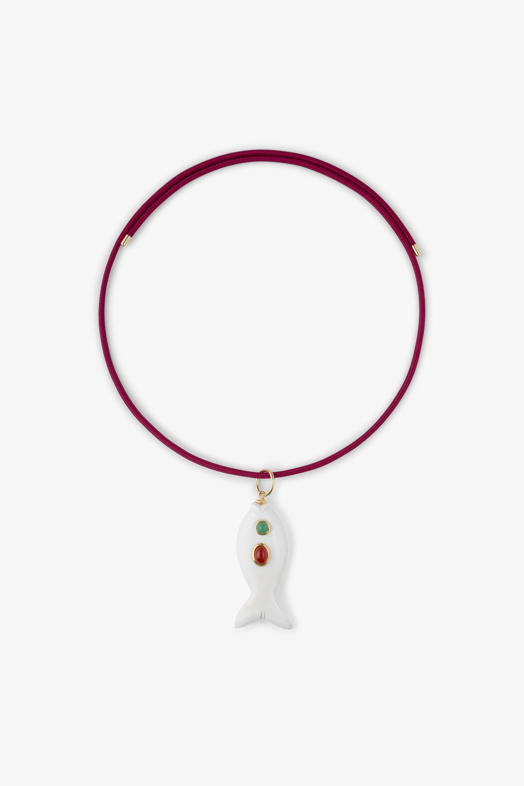 FISH CHARM NECKLACE MEDIUM SHELL 3