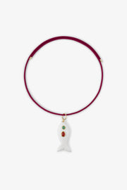 FISH CHARM NECKLACE MEDIUM SHELL 3