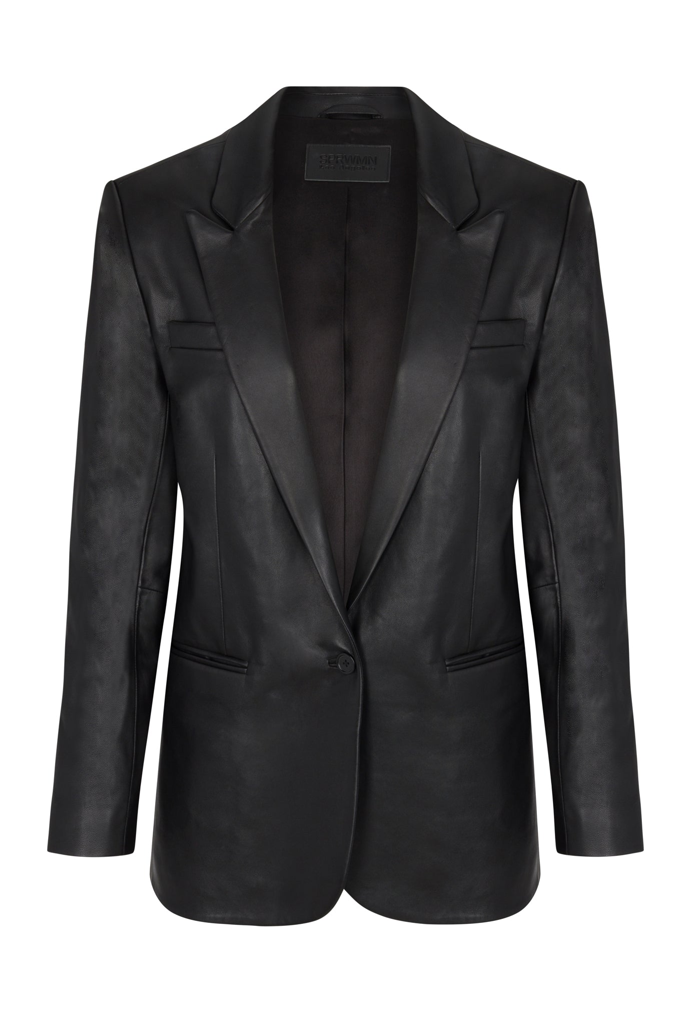 Black Leather Blazer