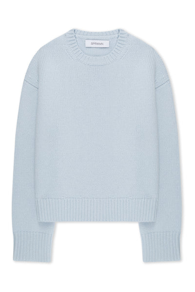 Baby Blue Heavy Cashmere Sweater