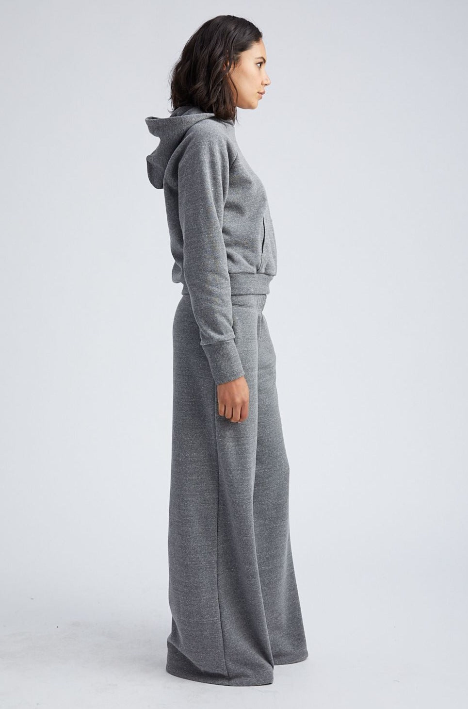 Dark Grey Shrunken Hoodie