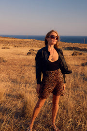 Black Tissue Cashmere Tank