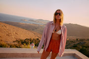 Terracotta Suede Slip Shorts