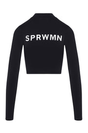 Black Back Logo Cropped Rashguard