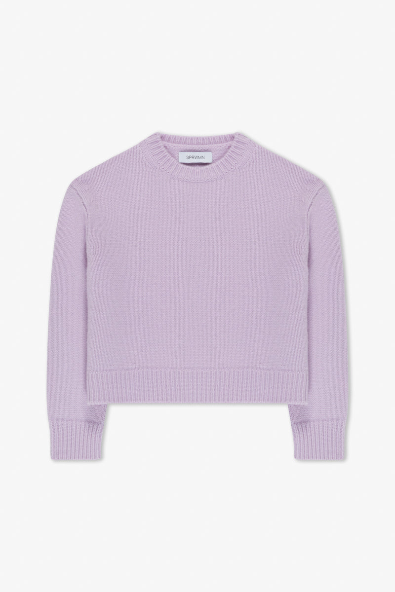 Lavender Heavy Cashmere Sweater