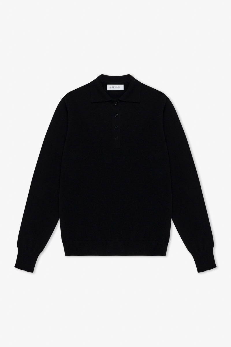 Cashmere Polo Sweater