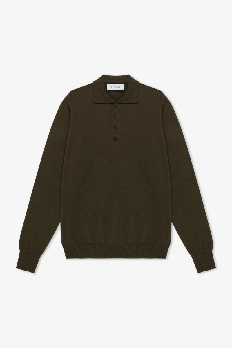 Cashmere Polo Sweater
