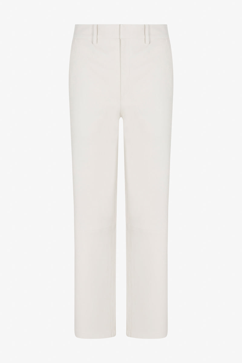 Leather Cropped Trousers