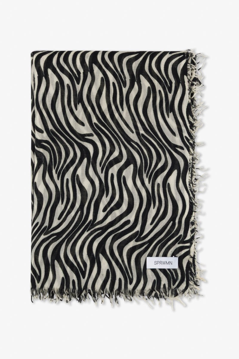 Zebra Cashmere Pashmina Scarf