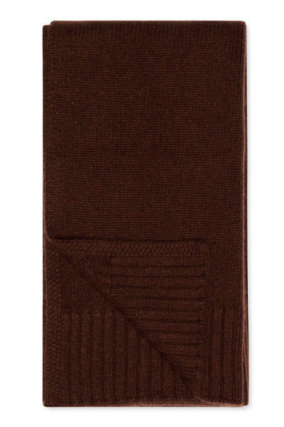 Mocha Cashmere Wrap Scarf