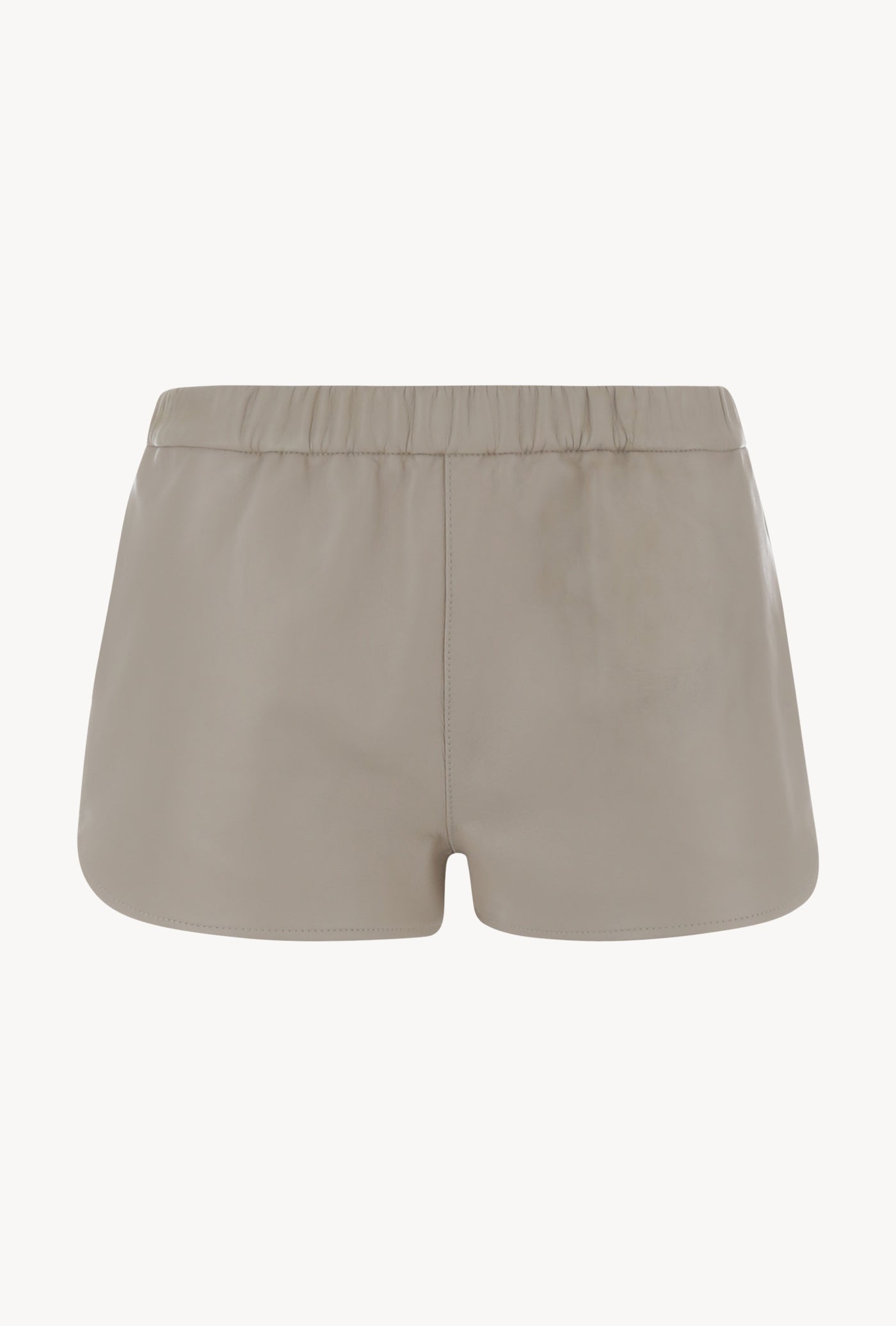 Off White Leather Slip Shorts
