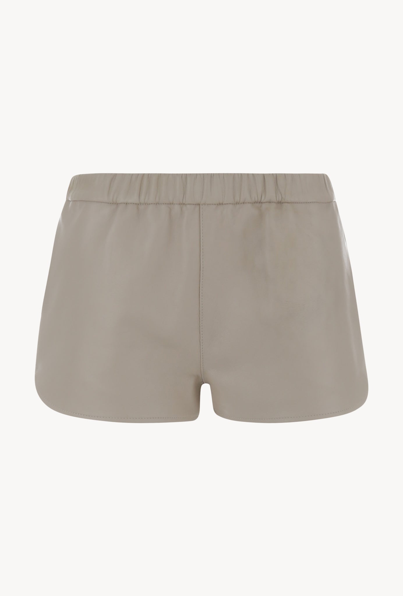 Off White Leather Slip Shorts