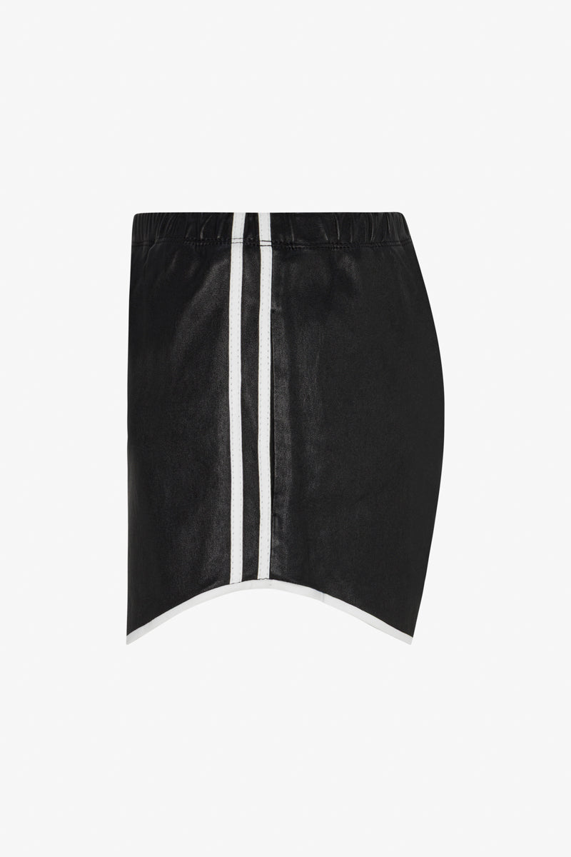 Athletic Leather Slip Shorts