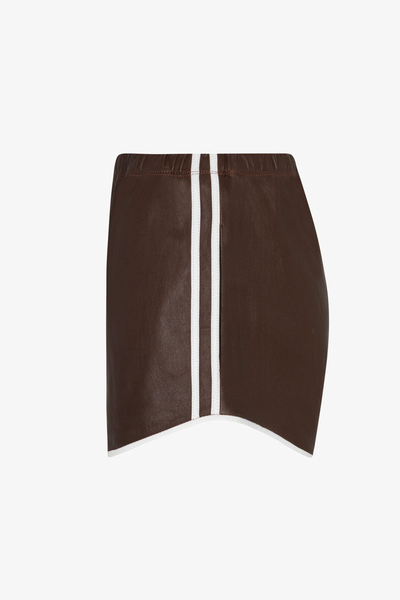 Leather Athletic Slip Shorts