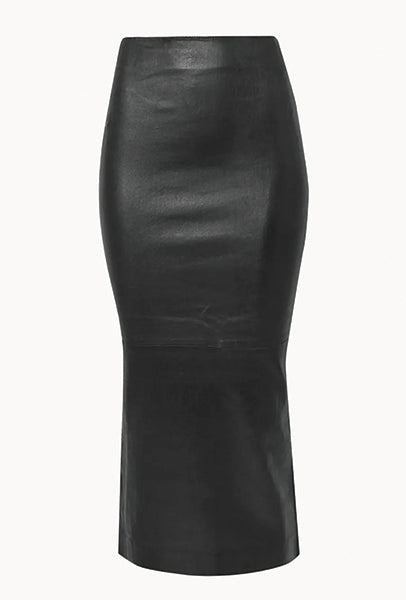 Carolyn Leather Tube Skirt