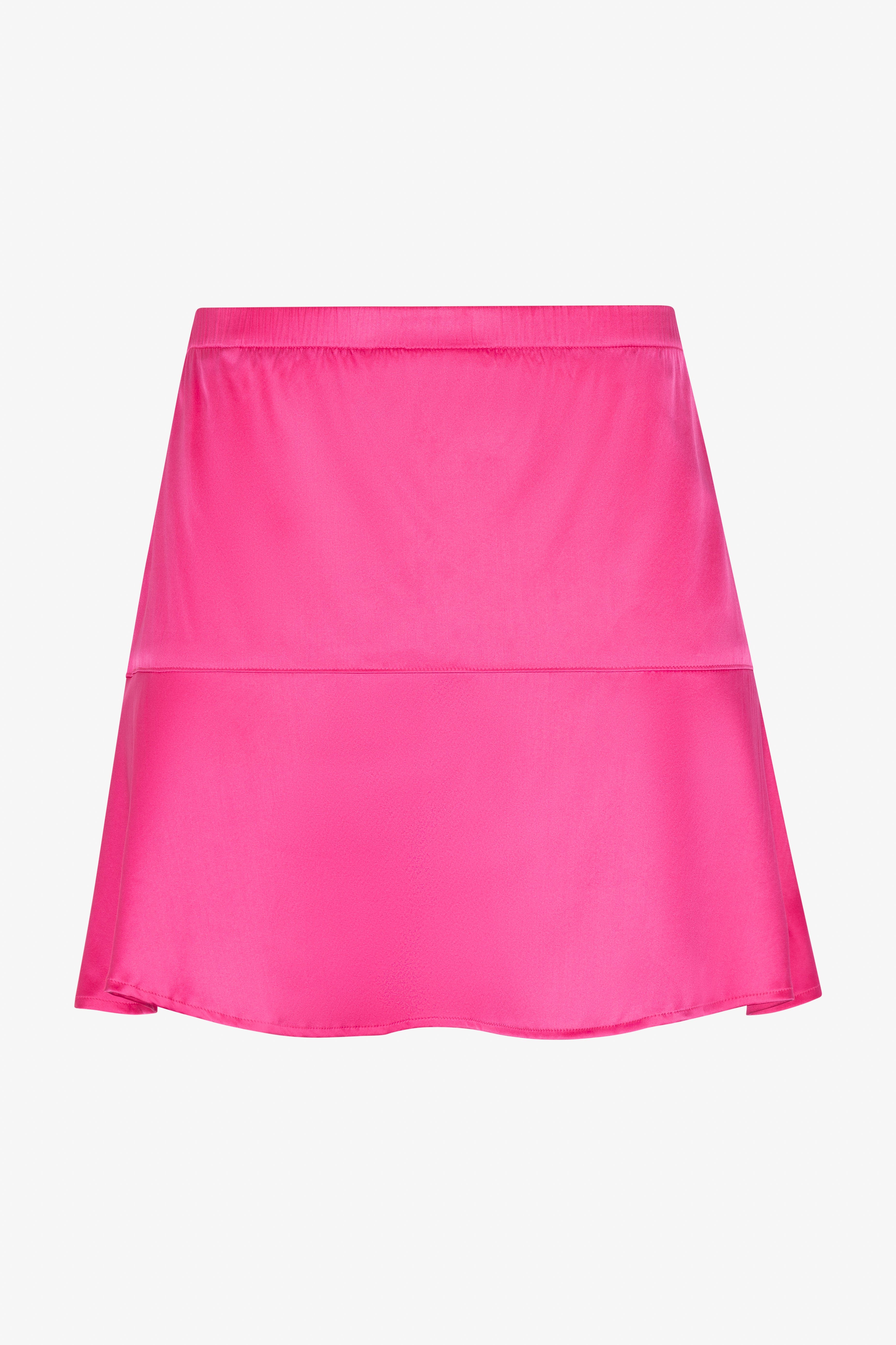 Mary Jane Silk Charmeuse Mini Skirt