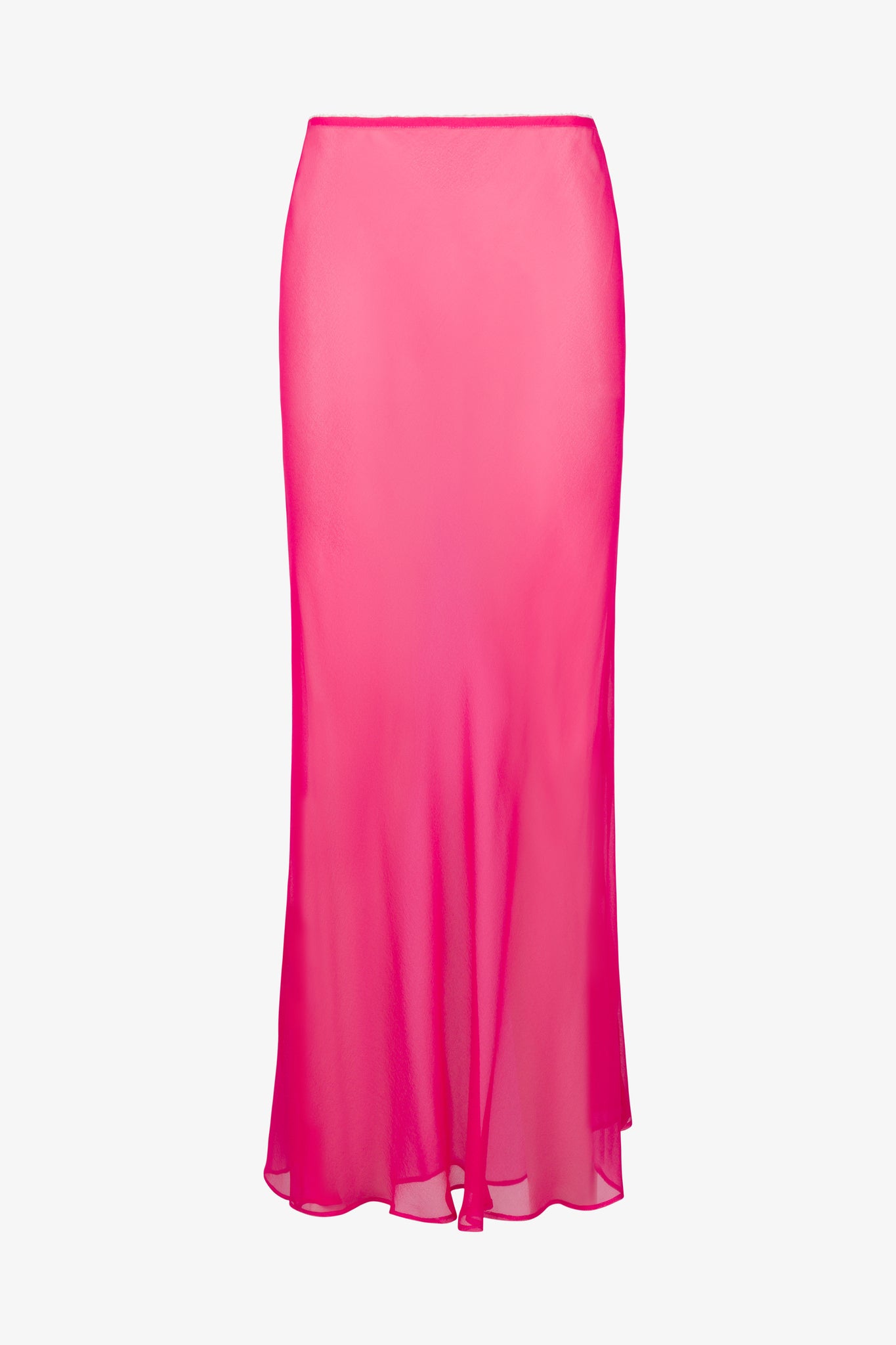 Lara Silk Chiffon Midi Skirt
