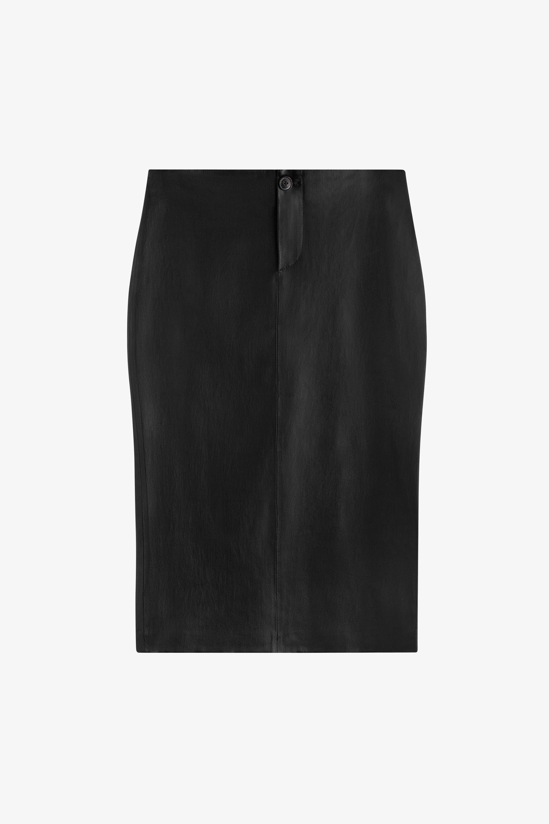 Gia Leather Midi Skirt