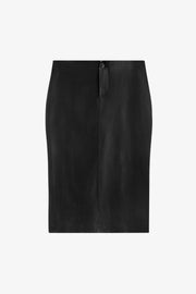 Gia Leather Midi Skirt