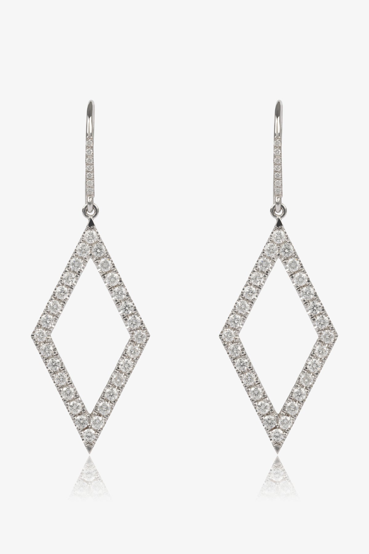 Diamond Lozenge Earrings