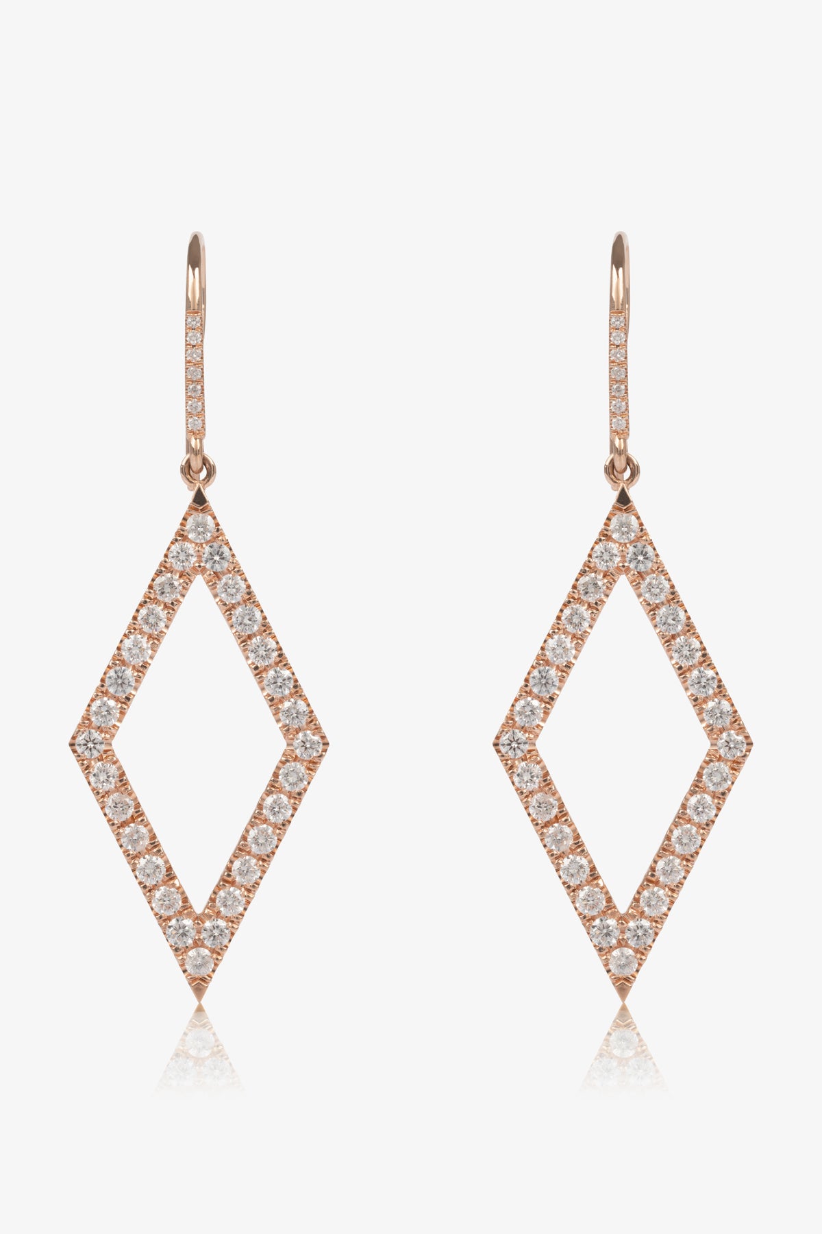 Diamond Lozenge Earrings