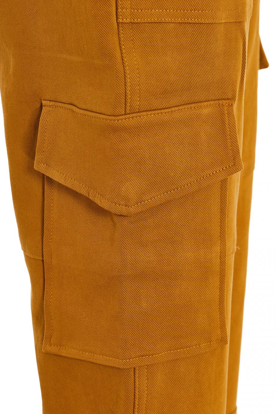 Moss Gold Twill Cargo Joggers