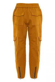 Moss Gold Twill Cargo Joggers