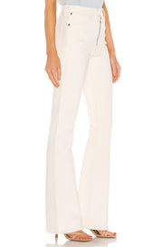 Earhart Off White Micro Flare Denim