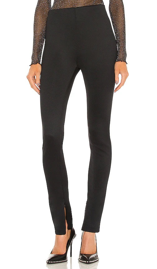 Black Scuba Ankle with Zipper