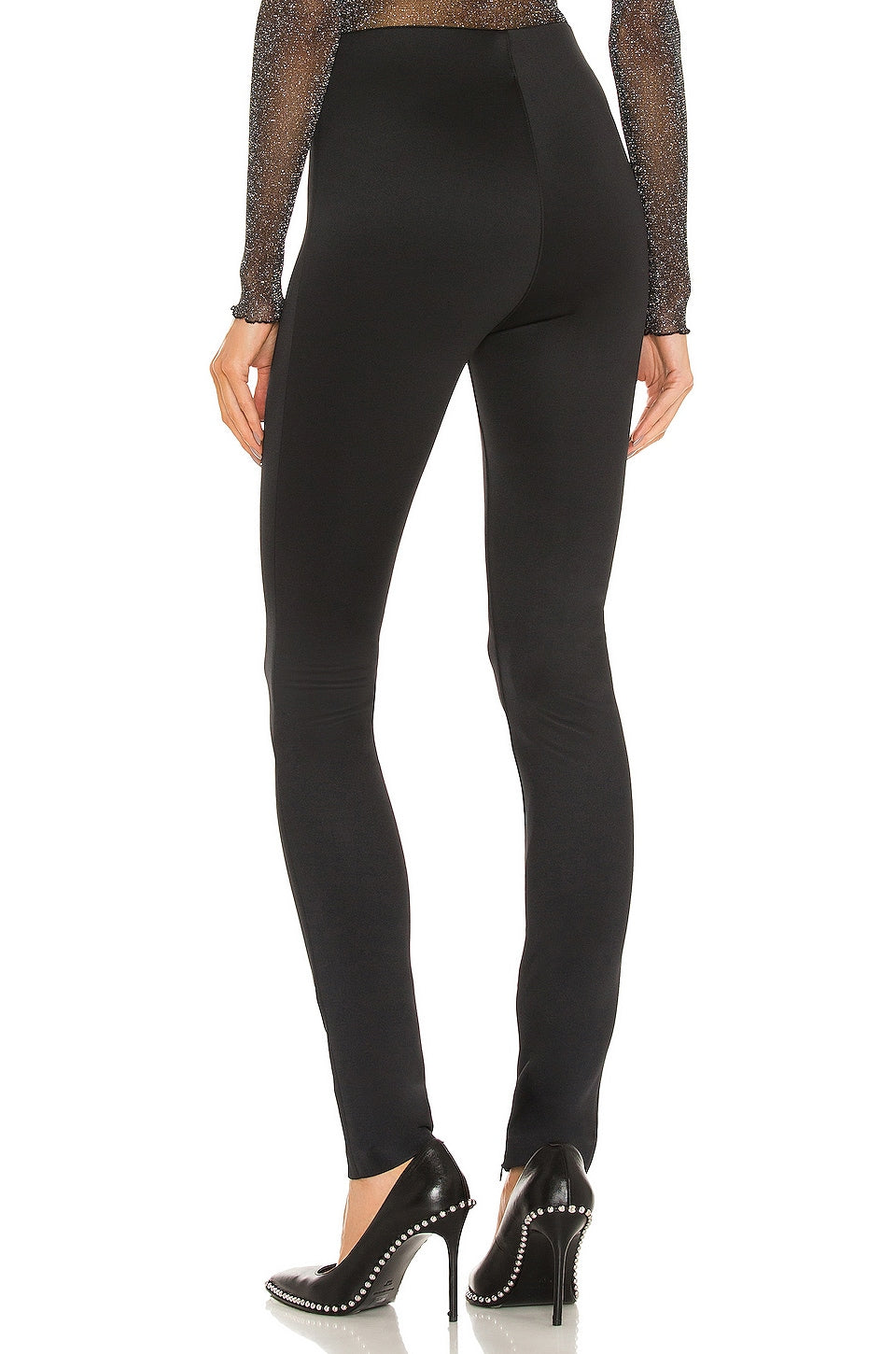 Black Scuba Ankle with Zipper