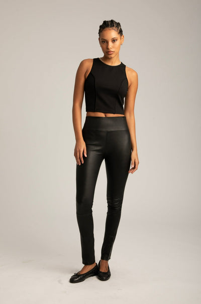 Black Audrey Top W/ Pintucks