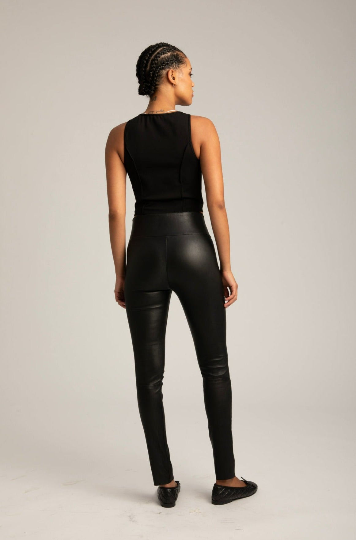 Black Audrey Top W/ Pintucks